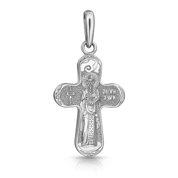 Крест из серебра "Распятие. Спиридон Тримифунтский" ДЮ87110547000.24746